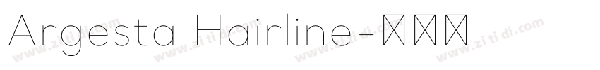 Argesta Hairline字体转换